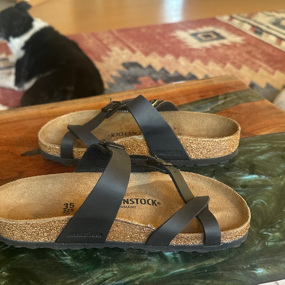 Birkenstock Black Strappy Sandals